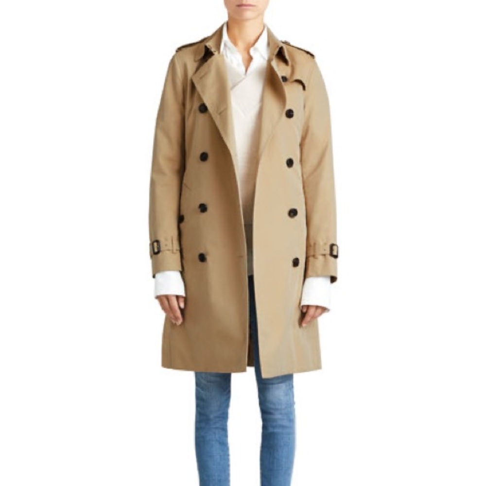 Burberry The Kensington-Long Heritage Trench Honey